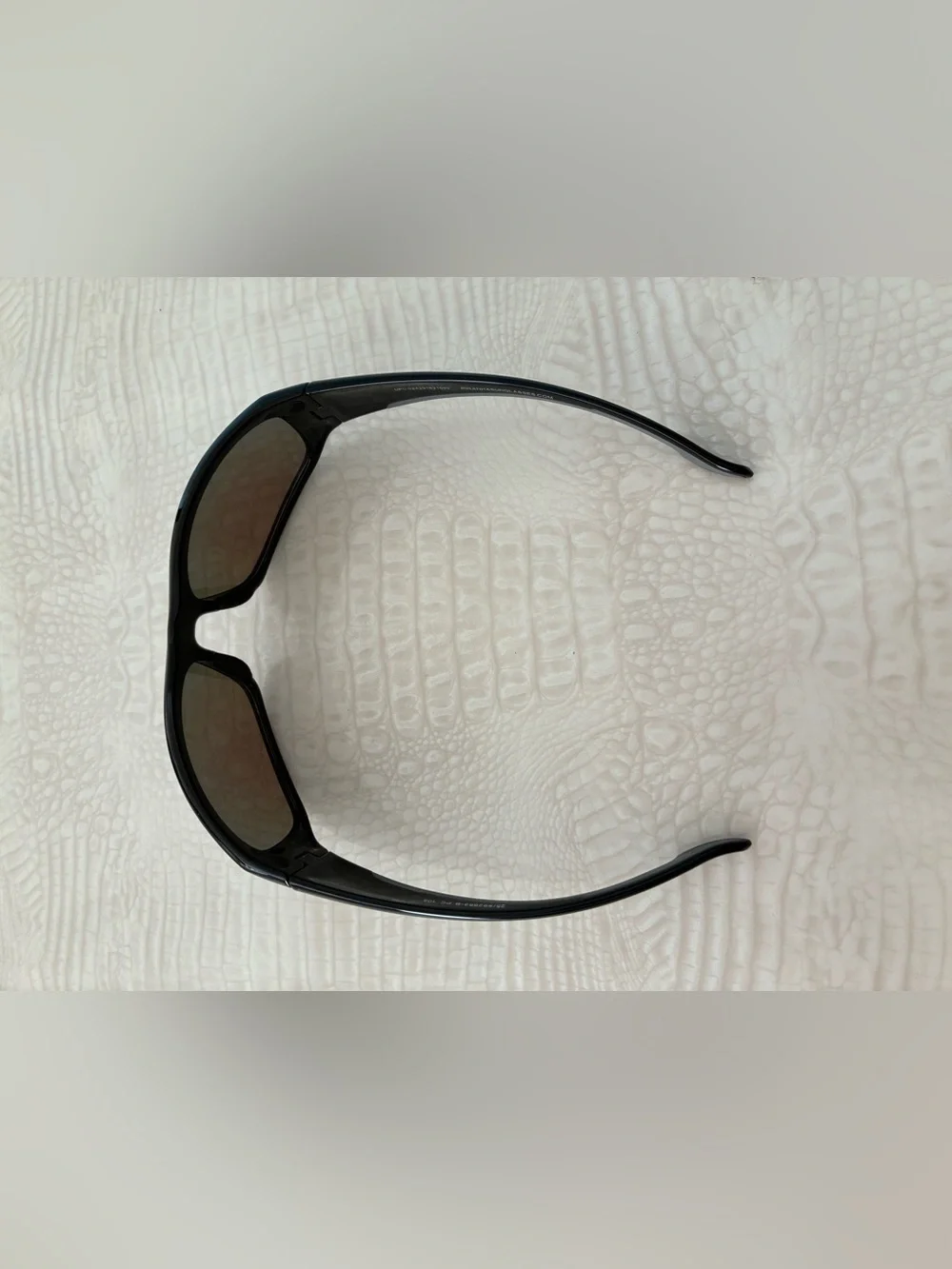 Piranha Men's Black Sunglasses with Blue Mirrored Lenses